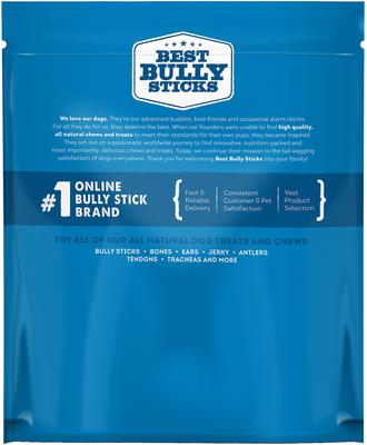 Show full view: Best Bully Sticks 6" Braided Pork Pizzle Dog Treat, 10 count slide 3 of 4