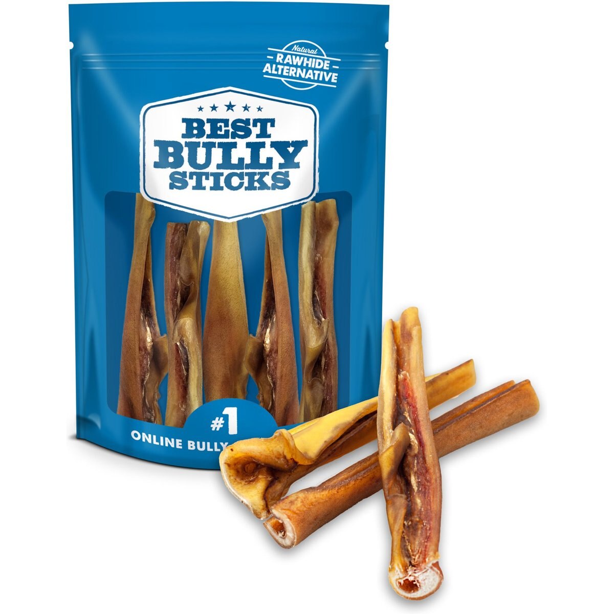 Best Bully Sticks 6-inch Cheeky Beef Flavored Dog Hard Chews, 5 count