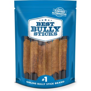 Best Bully Sticks 6-inch Collagen Chicken Wrapped Sticks Dog Treats, 6 count
