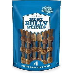 Best Bully Sticks 6-in Beef Pork & Chicken Collagen Kabobs Dog Treats, 6 count