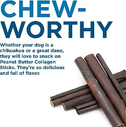 Best Bully Sticks 6-in Peanut Butter Collagen Sticks Dog Treats, 6 count slide 2 of 4