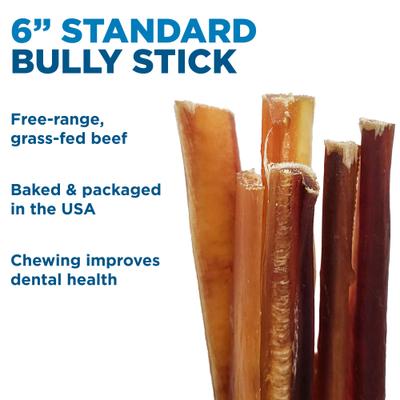Show full view: Best Bully Sticks 6-in Standard Bully Sticks Dog Treats, 6 count slide 5 of 8