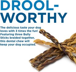 Best Bully Sticks Braided 12" Bully Stick Dog Treats, 20 count slide 2 of 4