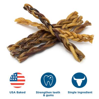 Show full view: Best Bully Sticks Braided 12" Bully Stick Dog Treats, 20 count slide 5 of 6