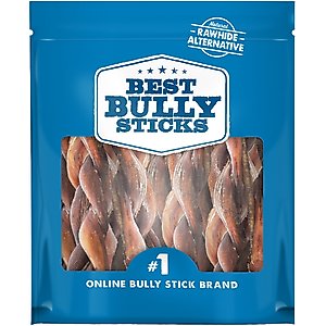 Best Bully Sticks Braided 4-5" Bully Sticks Dog Treats, 1-lb bag