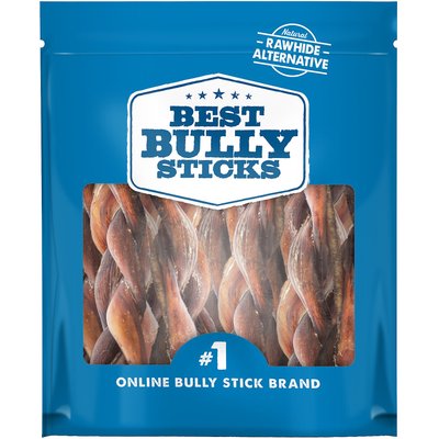 Best Bully Sticks Best Bully Sticks Braided 4-5" Bully Sticks Dog Treats, 1-lb bag