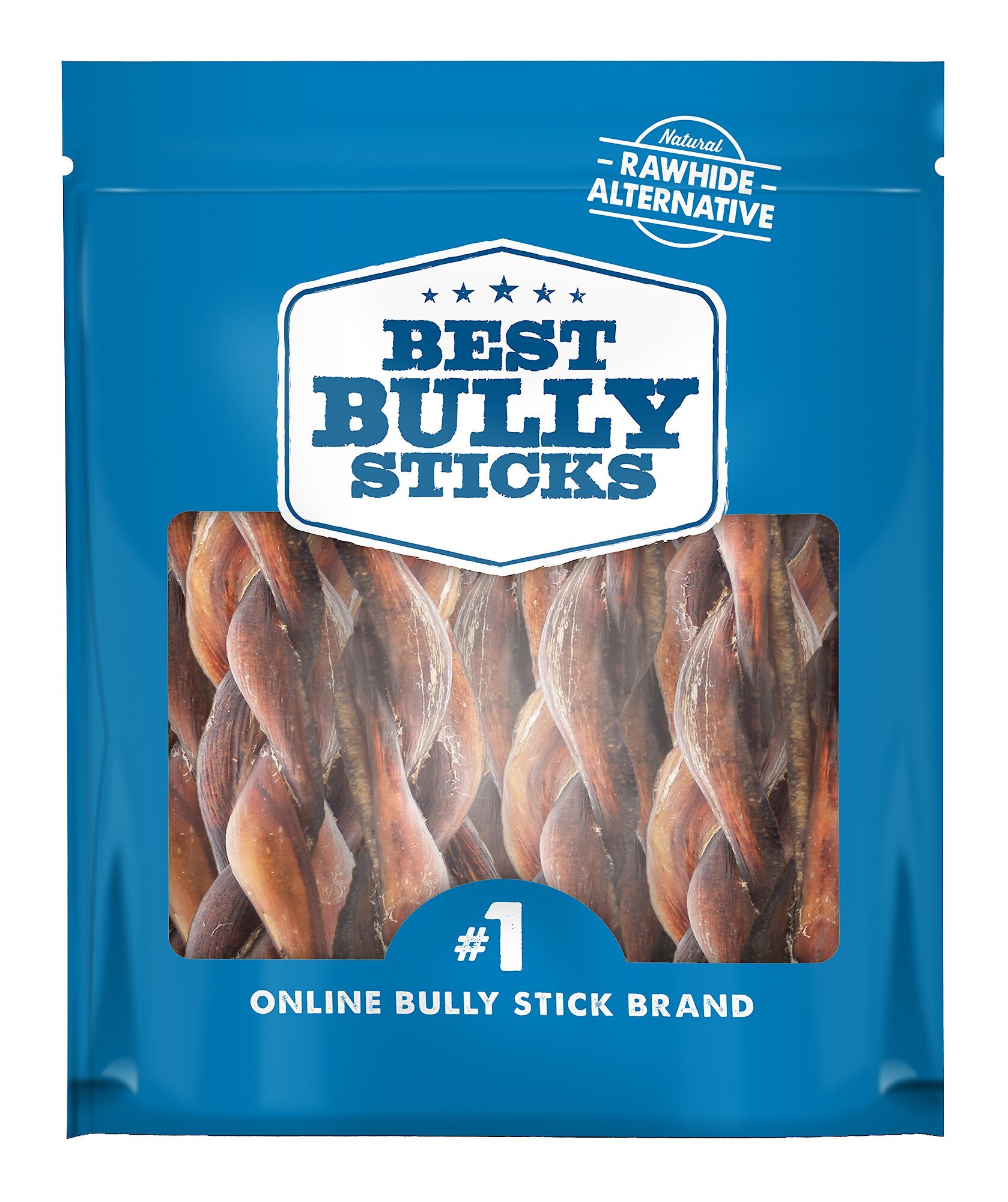 Braided 4-5" Bully Sticks Dog Treats