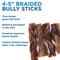 Show in main carousel: Best Bully Sticks Braided 4-5" Bully Sticks Dog Treats, 1-lb bag slide 4 of 7