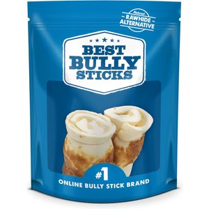 Best Bully Sticks Chicken Beef Cheek Dog Treat, Medium, 2 count