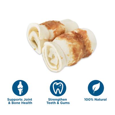 Show full view: Best Bully Sticks Chicken Beef Cheek Dog Treat, Medium, 2 count slide 4 of 7