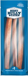 Best Bully Sticks Jumbo Odor Free 12" Bully Sticks Dog Treats, 3 count