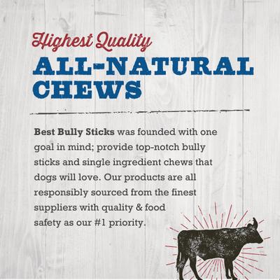 Show full view: Best Bully Sticks Jumbo Odor Free 6" Bully Sticks Dog Treats, 20 count slide 8 of 11