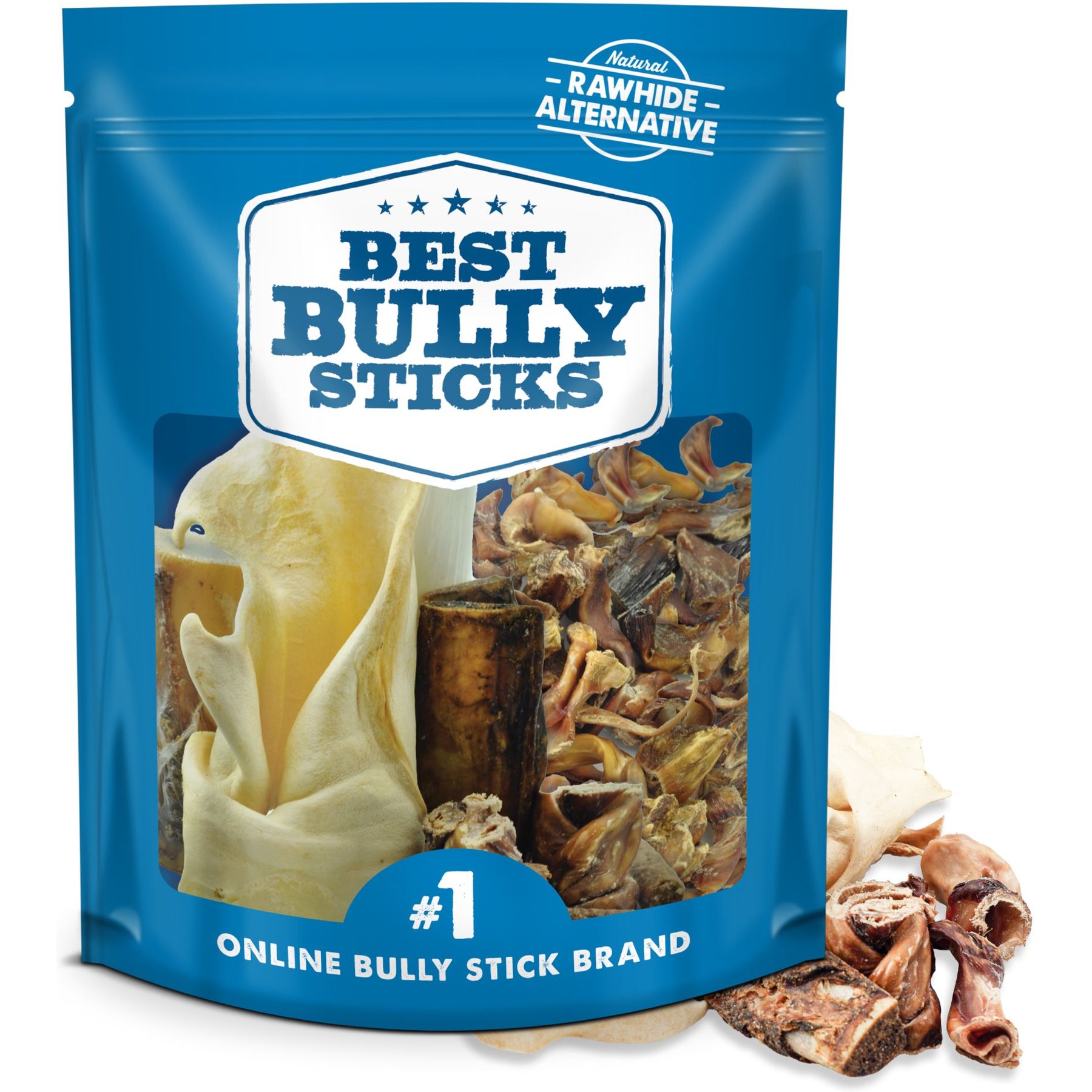 Best Bully Sticks Natural Value Bargain Bag Dog Treats, 1-lb bag