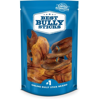 Best Bully Sticks Best Bully Sticks Pig Ears Natural Chew Dog Treats, 12 count