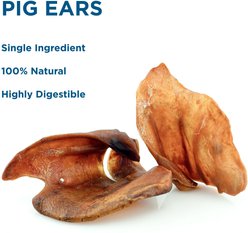 Best Bully Sticks Pig Ears Natural Chew Dog Treats, 12 count slide 2 of 4