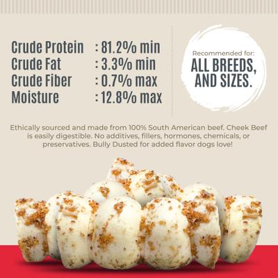 Show full view: Best Dog Chews Beef Cheek Rolls 5 to 6-in Dog Treats, 4 count slide 5 of 6