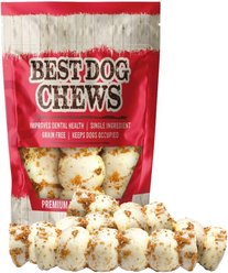 Best Dog Chews Beef Cheek Rolls Bully Dusted 9 to 12-in Dog Treats, 3 count