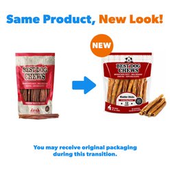 Best Dog Chews Bladder Sticks Beef Flavored 6-in Dog Chews, 12 count slide 2 of 6