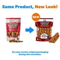 Best Dog Chews Braided 12-in Bully Sticks Dog Treats, 6 count slide 2 of 9