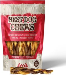 Best Dog Chews Braided 12-in Bully Sticks Dog Treats, 6 count