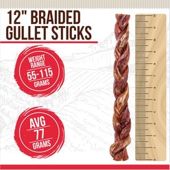 Best Dog Chews Braided Gullet Beef Flavored 12-in Dog Chews, 2 count slide 2 of 6