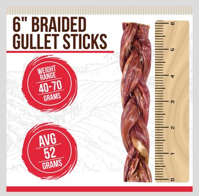 Show full view: Best Dog Chews Braided Gullet Beef Flavored 6-in Dog Chews, 3 count slide 3 of 8