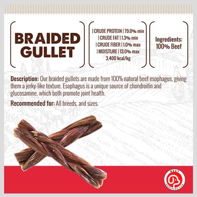 Show full view: Best Dog Chews Braided Gullet Beef Flavored 6-in Dog Chews, 3 count slide 4 of 8