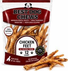 Best Dog Chews Chicken Feet Chicken Flavored Dog Chews, 12 count