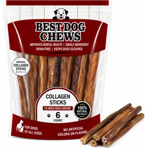 Best Dog Chews Collagen Sticks 12-in Dog Treats, 6 count