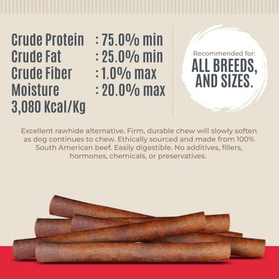 Show full view: Best Dog Chews Collagen Sticks 6-in Dog Treats, 12 count slide 5 of 5