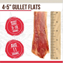 Best Dog Chews Gullet Flats Beef Flavored 4 to 5-in Dog Chews, 14-oz pouch slide 2 of 6