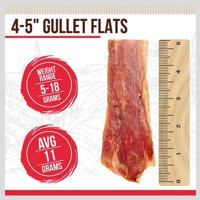 Show full view: Best Dog Chews Gullet Flats Beef Flavored 4 to 5-in Dog Chews, 14-oz pouch slide 3 of 7