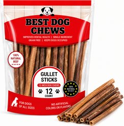 Best Dog Chews Gullet Sticks Beef Flavored 12-in Dog Chews, 12 count
