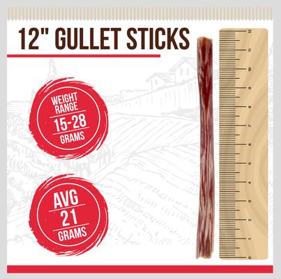 Show full view: Best Dog Chews Gullet Sticks Beef Flavored 12-in Dog Chews, 12 count slide 3 of 8