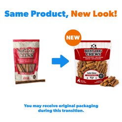 Best Dog Chews Gullet Sticks Beef Flavored 4 to 5-in Dog Chews, 16-oz pouch slide 2 of 6