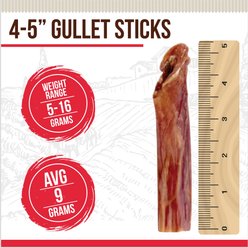 Best Dog Chews Gullet Sticks Beef Flavored 4 to 5-in Dog Chews, 16-oz pouch slide 2 of 6