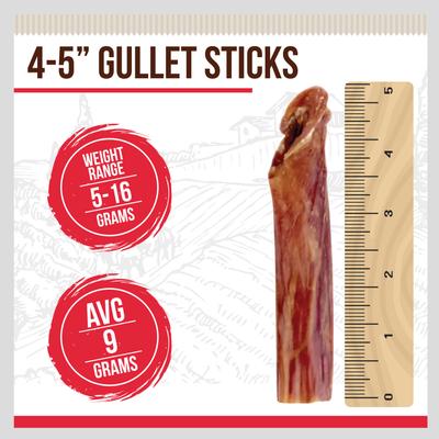 Show full view: Best Dog Chews Gullet Sticks Beef Flavored 4 to 5-in Dog Chews, 16-oz pouch slide 3 of 7
