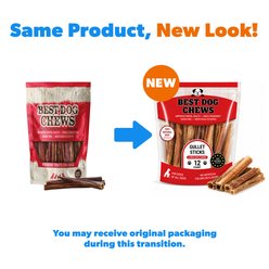 Best Dog Chews Gullet Sticks Beef Flavored 6-in Dog Chews, 12 count slide 2 of 6
