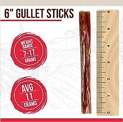 Best Dog Chews Gullet Sticks Beef Flavored 6-in Dog Chews, 12 count slide 2 of 6