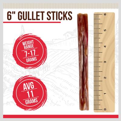 Show full view: Best Dog Chews Gullet Sticks Beef Flavored 6-in Dog Chews, 12 count slide 3 of 8