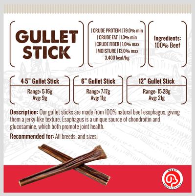 Show full view: Best Dog Chews Gullet Sticks Beef Flavored 6-in Dog Chews, 12 count slide 4 of 8
