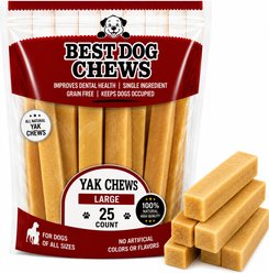 Best Dog Chews Himalayan Yak Chews Large Dog Chew Treats, 25 count