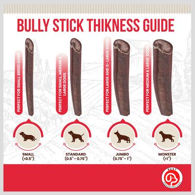 Show full view: Best Dog Chews Jumbo 12-in Bully Sticks Dog Treats, 3 count slide 5 of 11