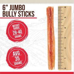 Best Dog Chews Jumbo 6-in Bully Sticks Dog Treats, 3 count slide 2 of 9