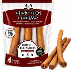 Best Dog Chews Monster 12-in Bully Sticks Dog Treats, 3 count