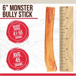 Best Dog Chews Monster 6-in Bully Sticks Dog Treats, 3 count slide 2 of 9