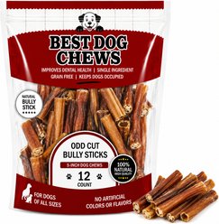 Best Dog Chews Odd-Shaped 4 to 5-in Bully Sticks Dog Treats, 12 count