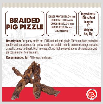 Show full view: Best Dog Chews Pig Pizzle Pork Flavored Dog Chews, 6 count slide 4 of 7