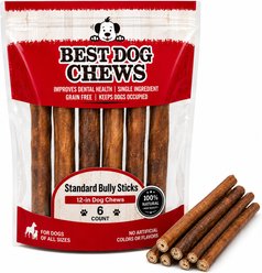 Best Dog Chews Standard 12-in Bully Sticks Dog Treats, 6 count