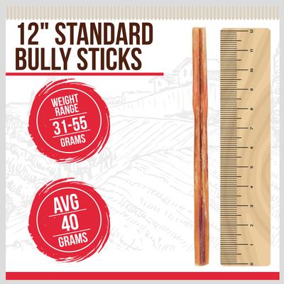 Show full view: Best Dog Chews Standard 12-in Bully Sticks Dog Treats, 6 count slide 3 of 10